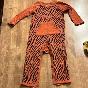 Tiger Stripe Orange Kids One Piece